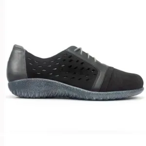 Naot Black Lalo Perforated Sneakers Shoes 6.5