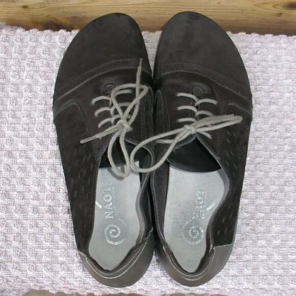 Naot Black Lalo Perforated Sneakers Shoes 6.5