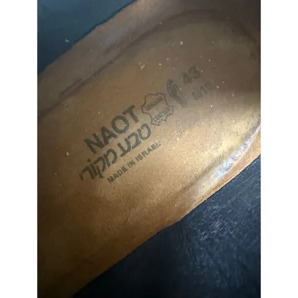 Naot Chief Oily Brown Nubuck/French Roast Leather/Hazelnut Leather Mens 43 10.5