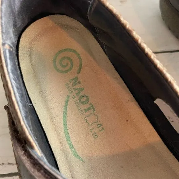 Naot Aroha Mary Jane Brown Size 41/10