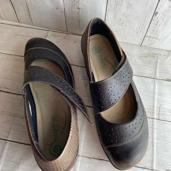 Naot Aroha Mary Jane Brown Size 41/10
