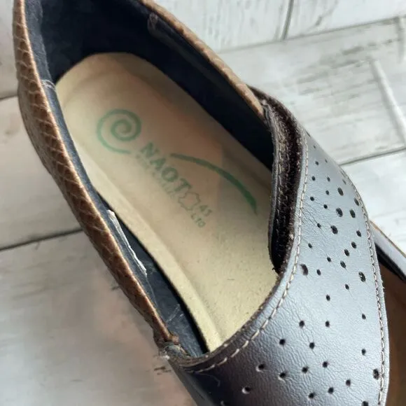 Naot Aroha Mary Jane Brown Size 41/10