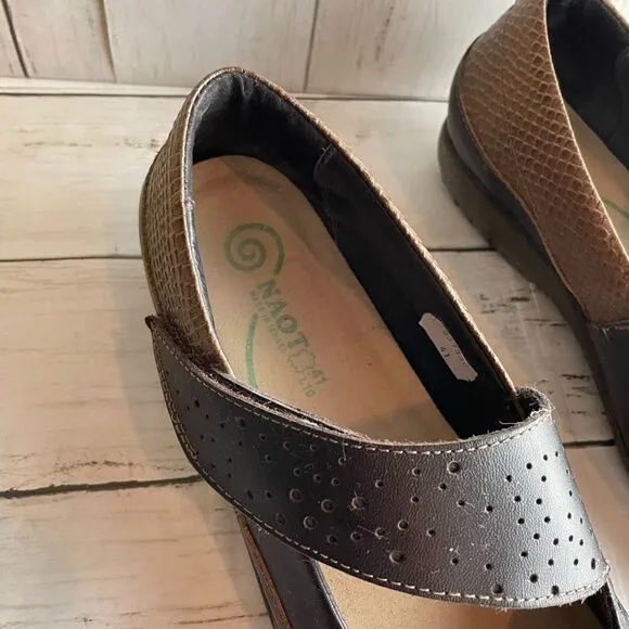 Naot Aroha Mary Jane Brown Size 41/10