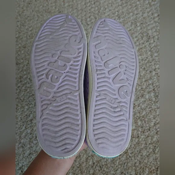 Native Kids Shoes Jefferson Slip-on Sneakers in Purple size J4