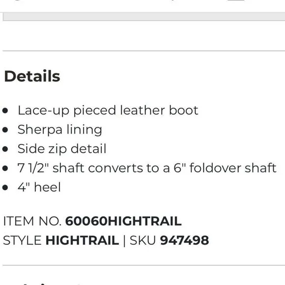Naughty Monkey HIGHTRAIL Brown Leather Sherpa Lined Zip Up Heeled Buckle Boots