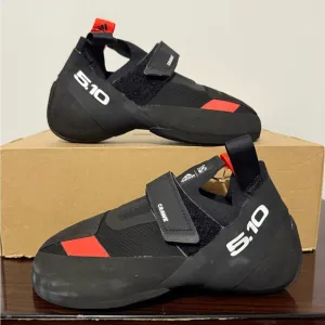 New 5.10 Adidas Crawe Men's Size 8 Black Rock Climbing Shoes EG2370 Five Ten