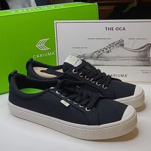 NEW 9 CARIUMA BLACK OCA LOW CANVAS SNEAKERS SKATE SHOES EU 41 1/2  W 10 1/2  NWT