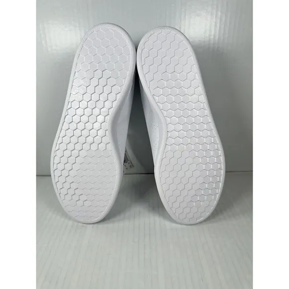 NEW Adidas Advantage White Green Mens Athletic Low Top Shoes Size 11 GZ5300