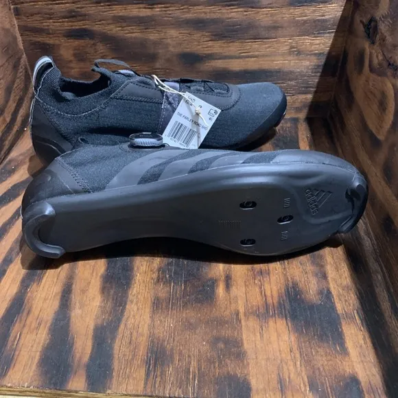 New Adidas Parley x The Road BOA Black Cycling Shoes Men's Size 9 GW6266