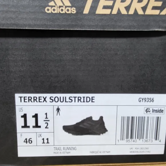 New Adidas Terrex Soulstride Men's Trail Running Shoes Size 11.5