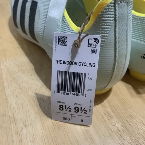 NEW Adidas The Indoor Cycling Shoe Mens 8.5/ Womens 9.5 Green Yellow GX1668
