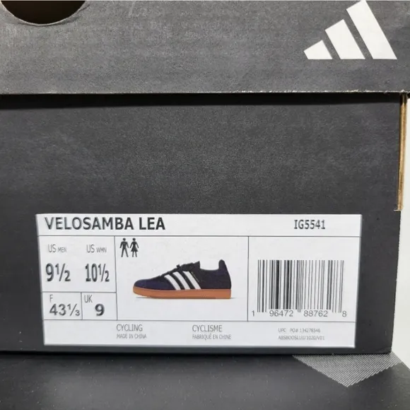 New adidas Velosamba Leather Men's Cycling Shoes Size 9.5