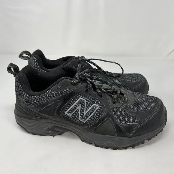 New Balance 481 V3 Mens Size 11.5 4E Black Gray Trail Running Shoes MT481LB3