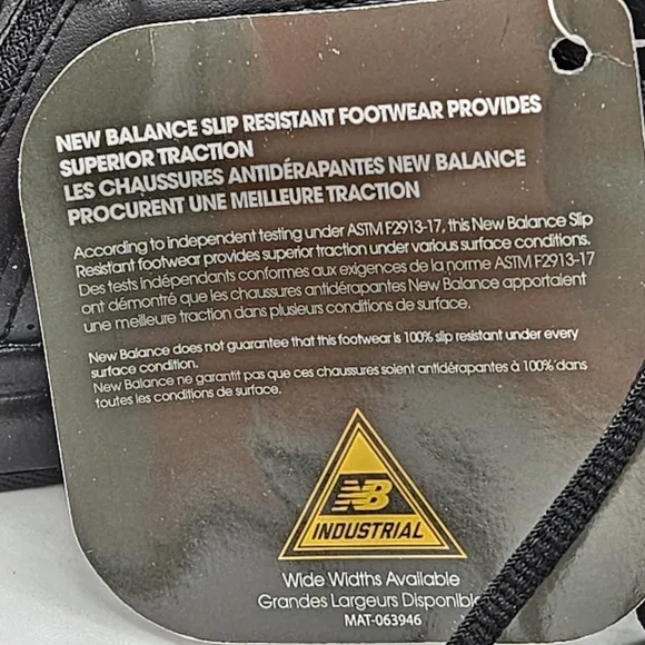 New Balance 608 ASTM certified slip resistant shoes size 6.5 WIDE