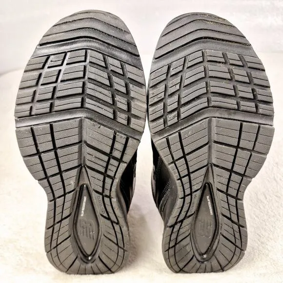 New Balance 608 Men's 10 Slip Resistant Shock Absorb Black Leather Sneaker Shoes