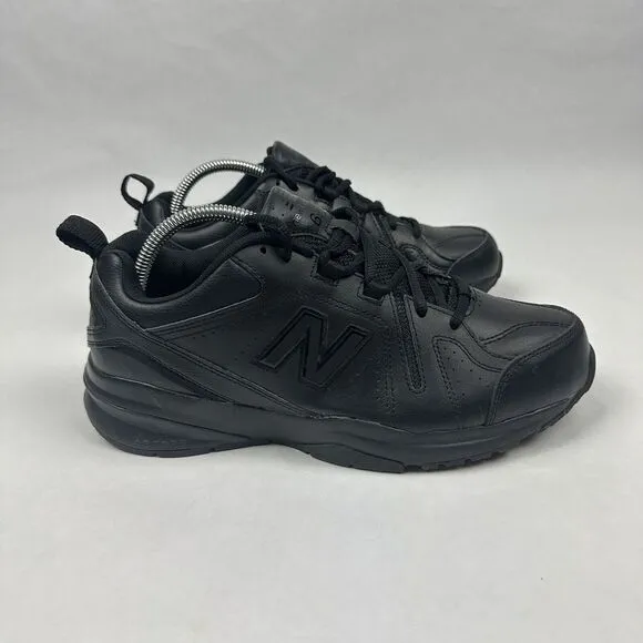 New Balance 608 v5 Slip Resistant Shoes Mens 8 2E Black Lace Up‎ Low Top
