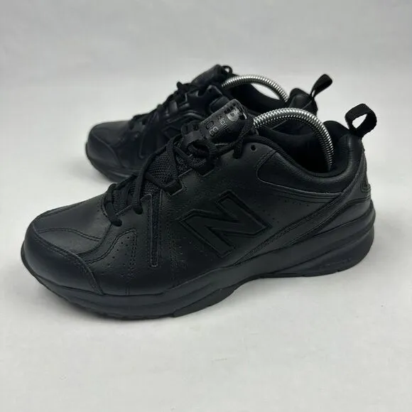 New Balance 608 v5 Slip Resistant Shoes Mens 8 2E Black Lace Up‎ Low Top