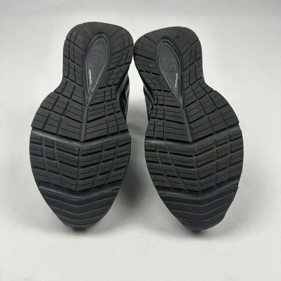 New Balance 608 v5 Slip Resistant Shoes Mens 8 2E Black Lace Up‎ Low Top