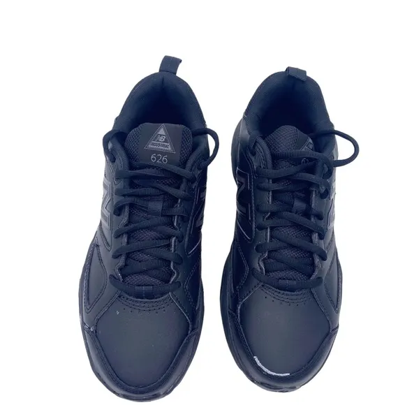 New Balance 626v2 black leather shoes size 8