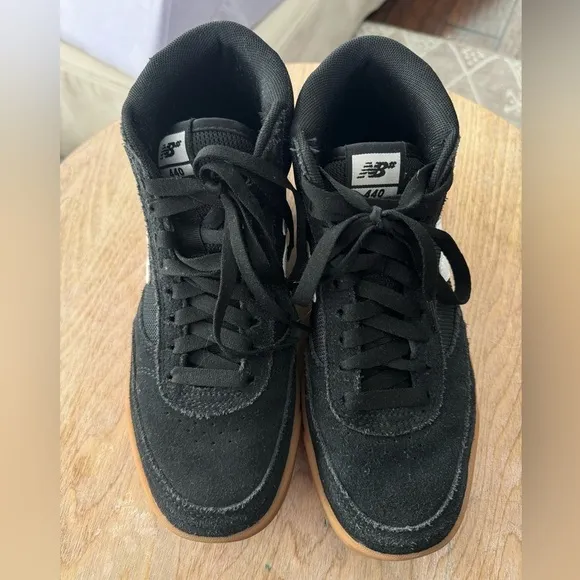 NEW BALANCE Numeric 440 Black &amp; Gum High Top Skate Shoes Sz Men’s 6.5