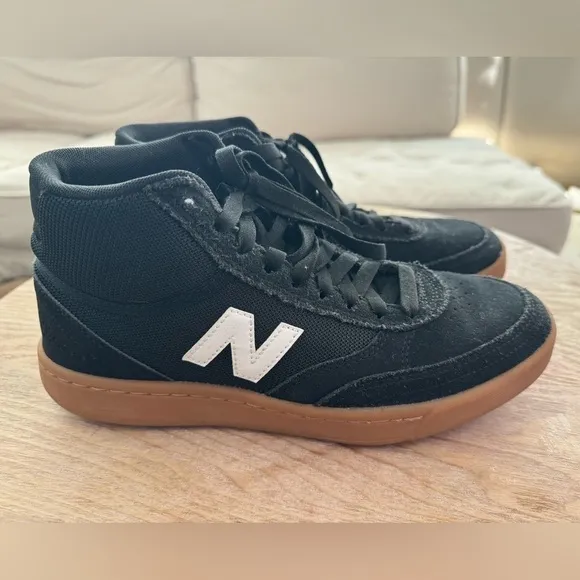 NEW BALANCE Numeric 440 Black &amp; Gum High Top Skate Shoes Sz Men’s 6.5