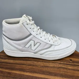 New Balance Numeric 440 Shoes Men's 11 D White Leather High Top Sneakers
