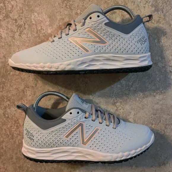 New Balance Womens 806 V1 WID806P1 Ice Blue Shoes Slip Resistant Size 8.5 B