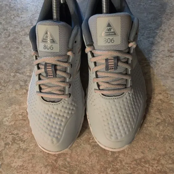 New Balance Womens 806 V1 WID806P1 Ice Blue Shoes Slip Resistant Size 8.5 B