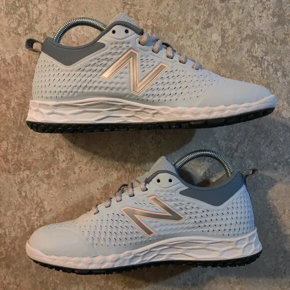 New Balance Womens 806 V1 WID806P1 Ice Blue Shoes Slip Resistant Size 8.5 B