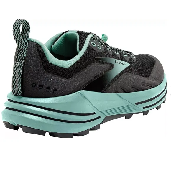 New Brooks Cascadia Trail 16 Women’s Running Shoes Size: 7.5 Medium Black/Green
