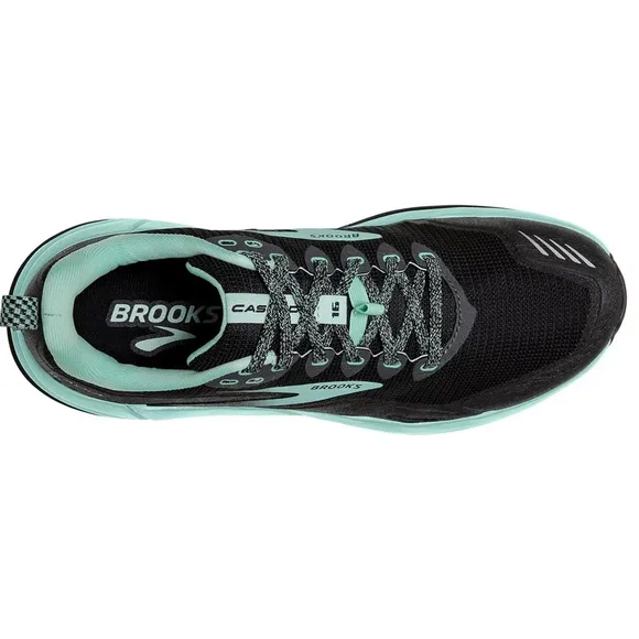 New Brooks Cascadia Trail 16 Women’s Running Shoes Size: 7.5 Medium Black/Green