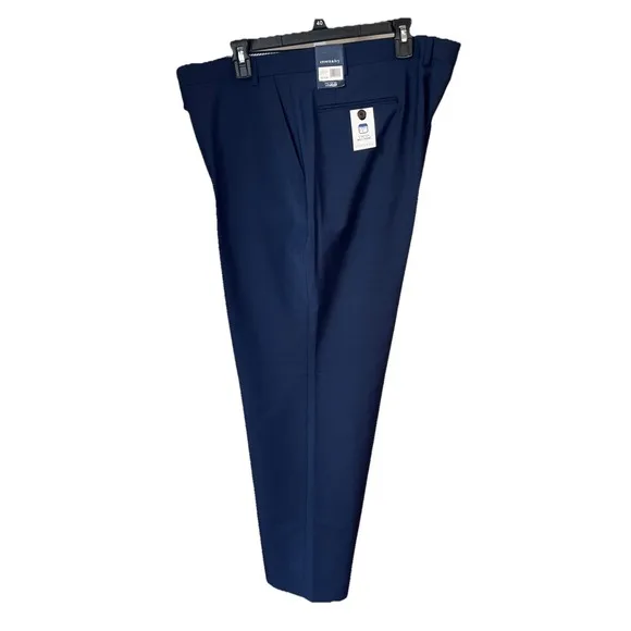 New Crown &amp; Ivy Mens Suit Separate Dress Pants Motion Flex Wool Blend Size 44x30