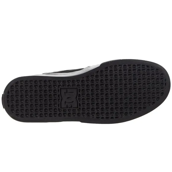 NEW DC Kalis Vulc Mid Black Monochrome Men's Skate Shoes Leather Size 13