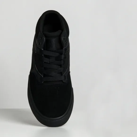 NEW DC Kalis Vulc Mid Black Monochrome Men's Skate Shoes Leather Size 13