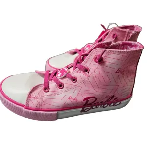 New Ground Up Barbie Pink High Top Canvas Shoes Teenage Girls Size 4 No Box