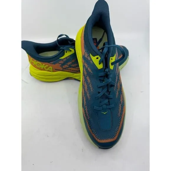NEW Hoka Speedgoat 5 Trail Running Shoes Blue Coral/Evening Primrose Mens Size 9