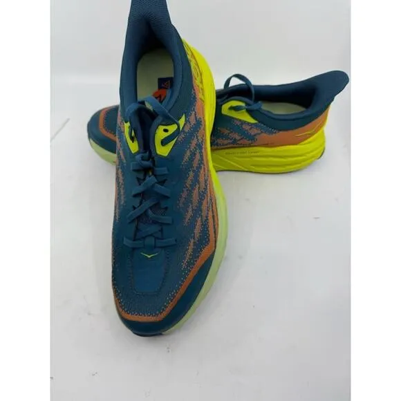 NEW Hoka Speedgoat 5 Trail Running Shoes Blue Coral/Evening Primrose Mens Size 9