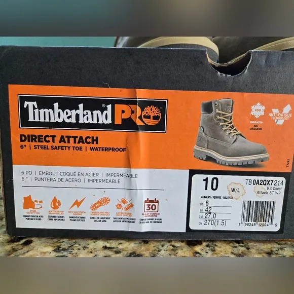 New In Box Timberland Brown Women's Boots Size 10 Wide