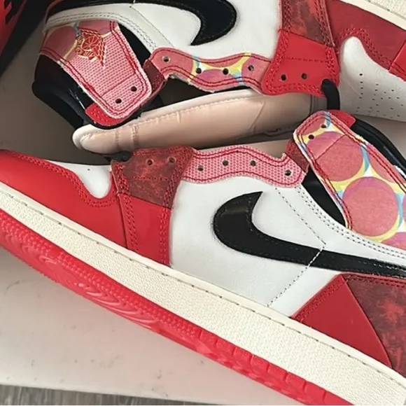 NEW Jordan 1 Retro High Spider-Man Across the Spider-Verse GS 6.5 Y or 8 Women’s