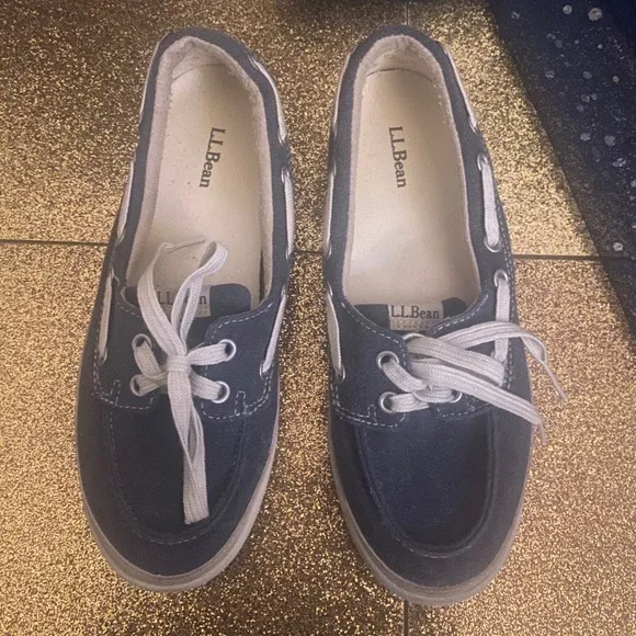 NEW L.L BEAN SPERRY JEANS BLUE Loafer Shoes