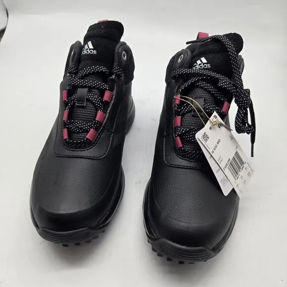New Men's adidas S2G Recycled Polyester Mid-Cut Golf Shoes Black size 5 high top