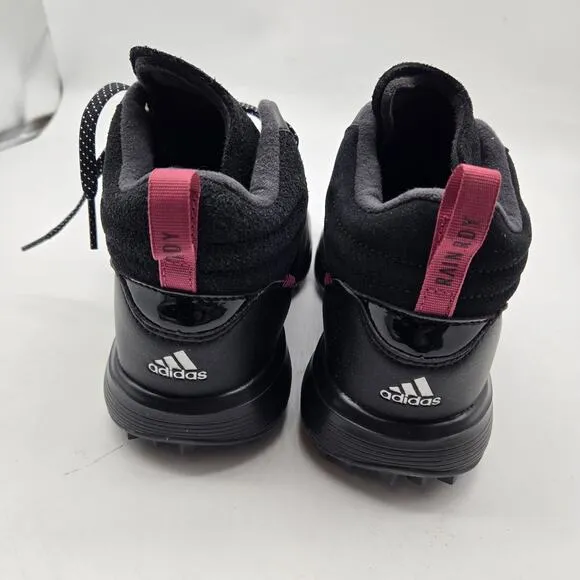 New Men's adidas S2G Recycled Polyester Mid-Cut Golf Shoes Black size 5 high top