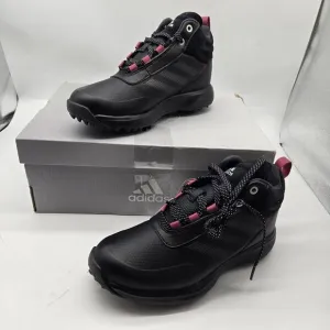 New Men's adidas S2G Recycled Polyester Mid-Cut Golf Shoes Black size 5 high top