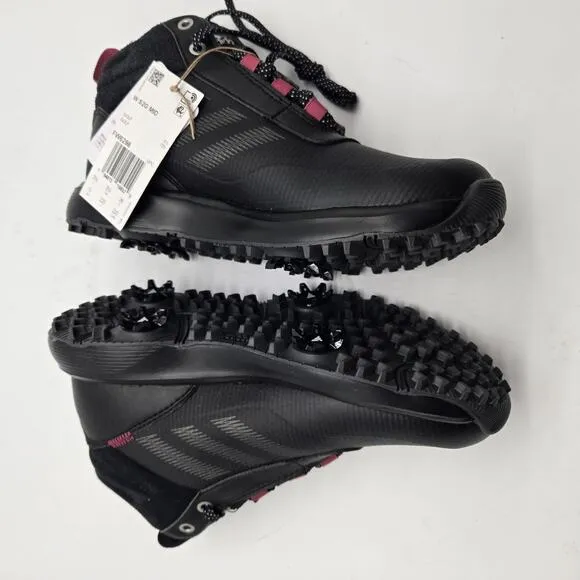 New Men's adidas S2G Recycled Polyester Mid-Cut Golf Shoes Black size 5 high top