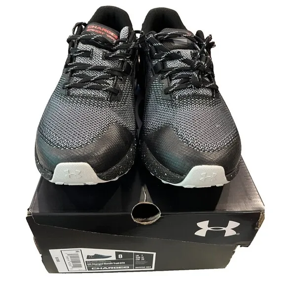 NEW Mens UNDER ARMOUR UA CHARGED BANDIT TRAIL GTX  Black Size 8 3022786-001