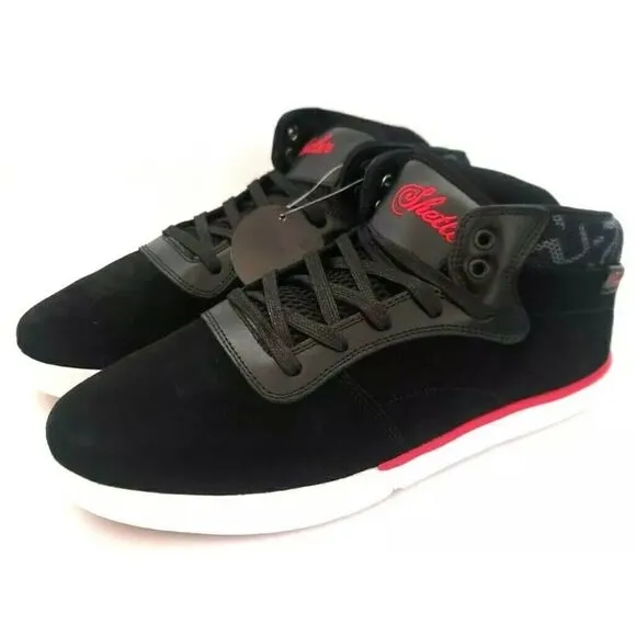 NEW MENS WORLD INDUSTRIES SHETLER MID BLACK SKATE SHOES US 11