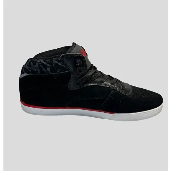 NEW MENS WORLD INDUSTRIES SHETLER MID BLACK SKATE SHOES US 11