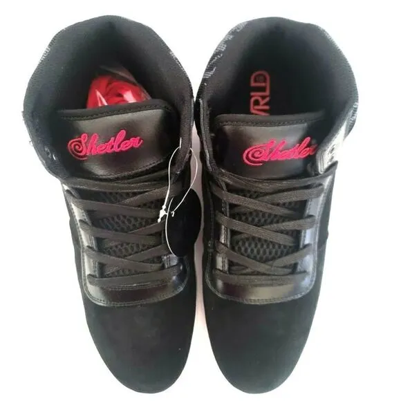 NEW MENS WORLD INDUSTRIES SHETLER MID BLACK SKATE SHOES US 11