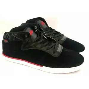 NEW MENS WORLD INDUSTRIES SHETLER MID BLACK SKATE SHOES US 11