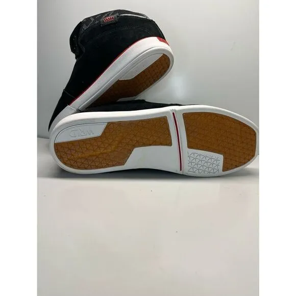 NEW MENS WORLD INDUSTRIES SHETLER MID BLACK SKATE SHOES US 11